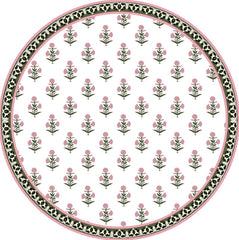 Floral design table cover