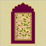 Pichwai design backdrop.