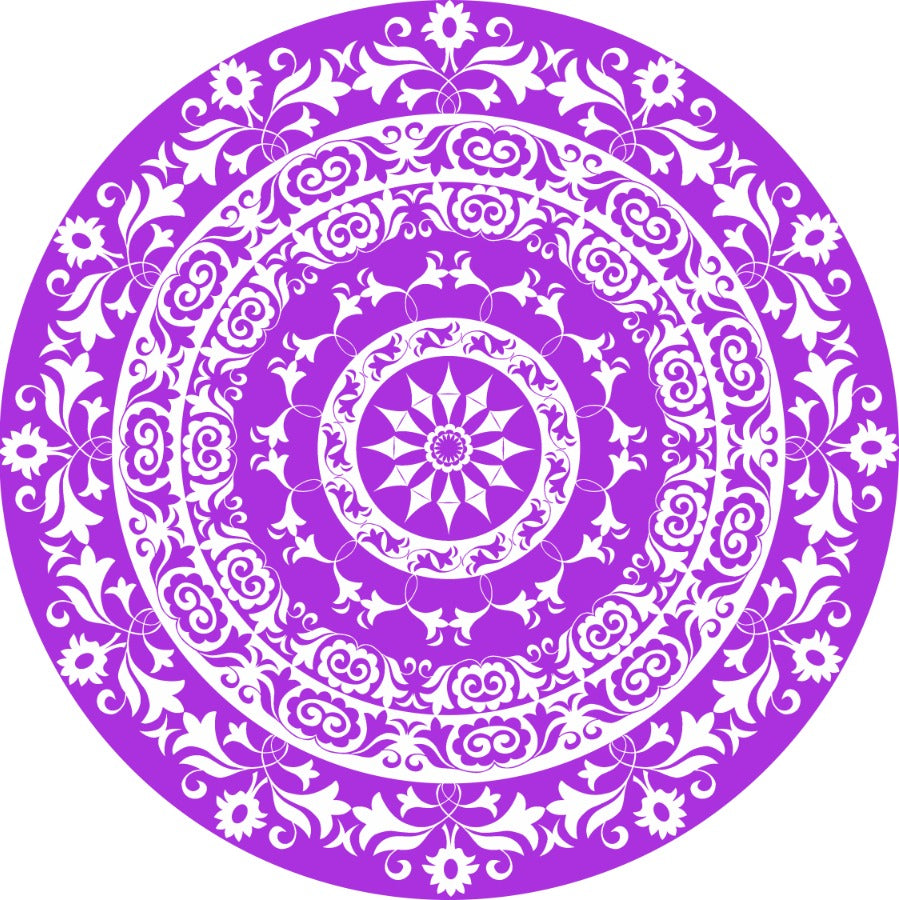 Lavender theme table cover
