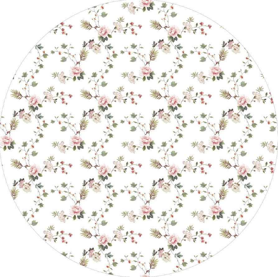 Floral design table cover