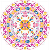 Floral design table cover
