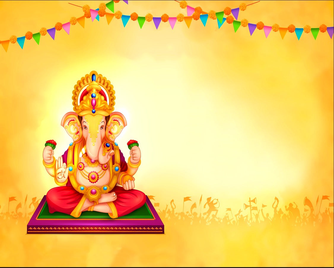 ganpati style backdrop