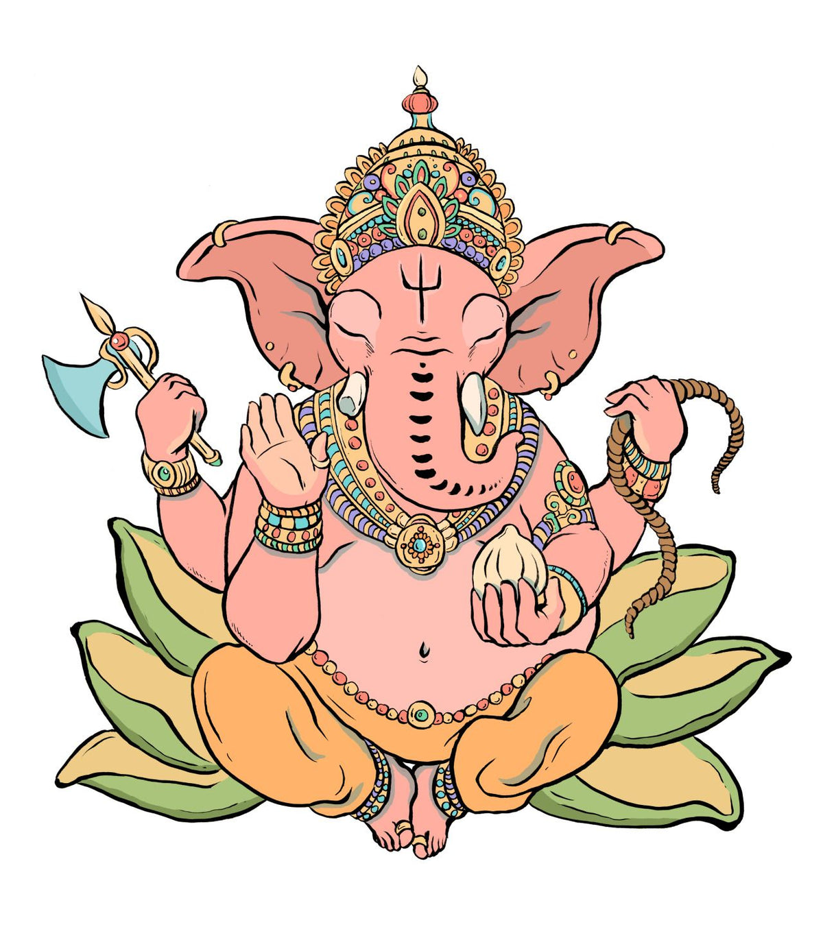 Shankh Aasan Ganesha