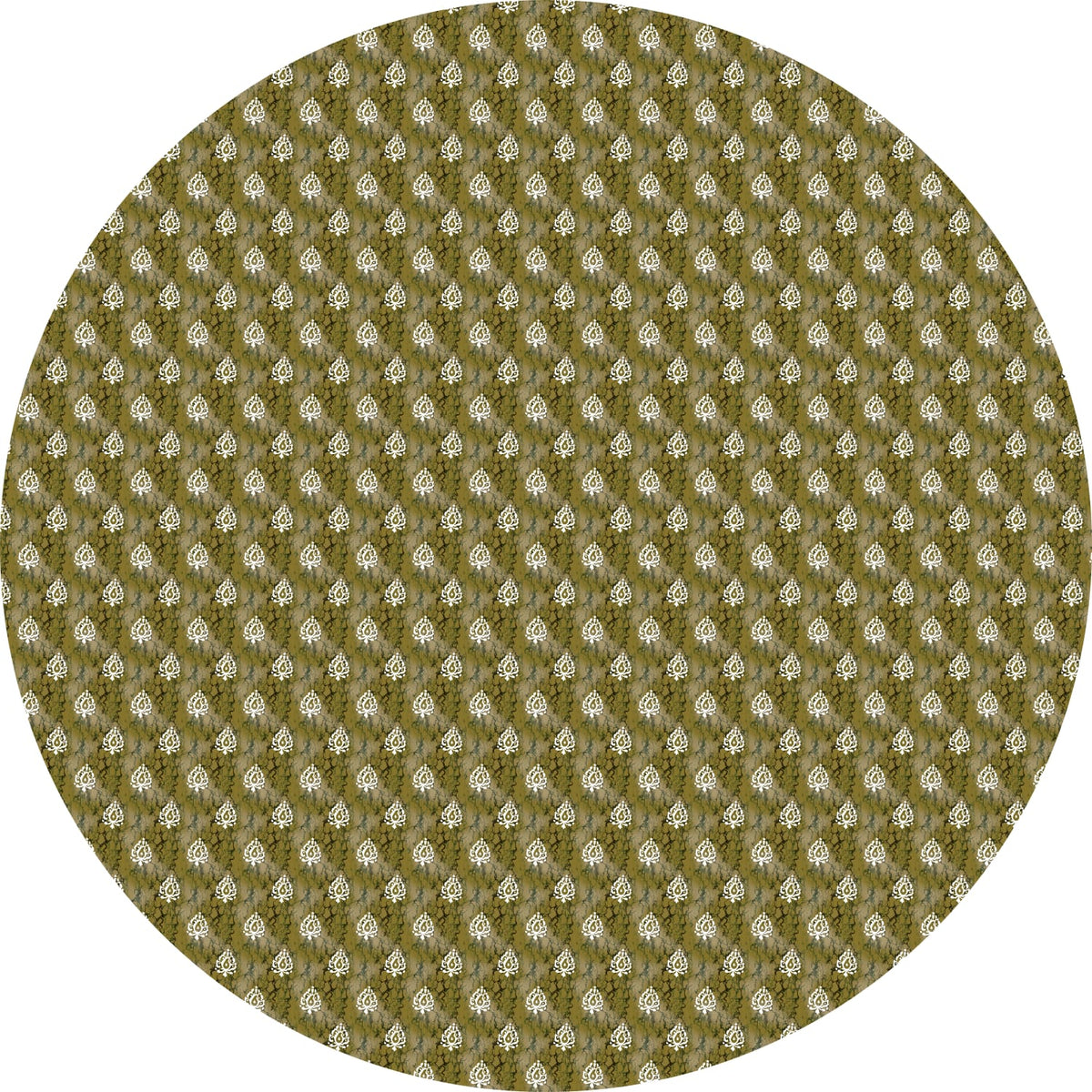 Olive Buti Table Cover