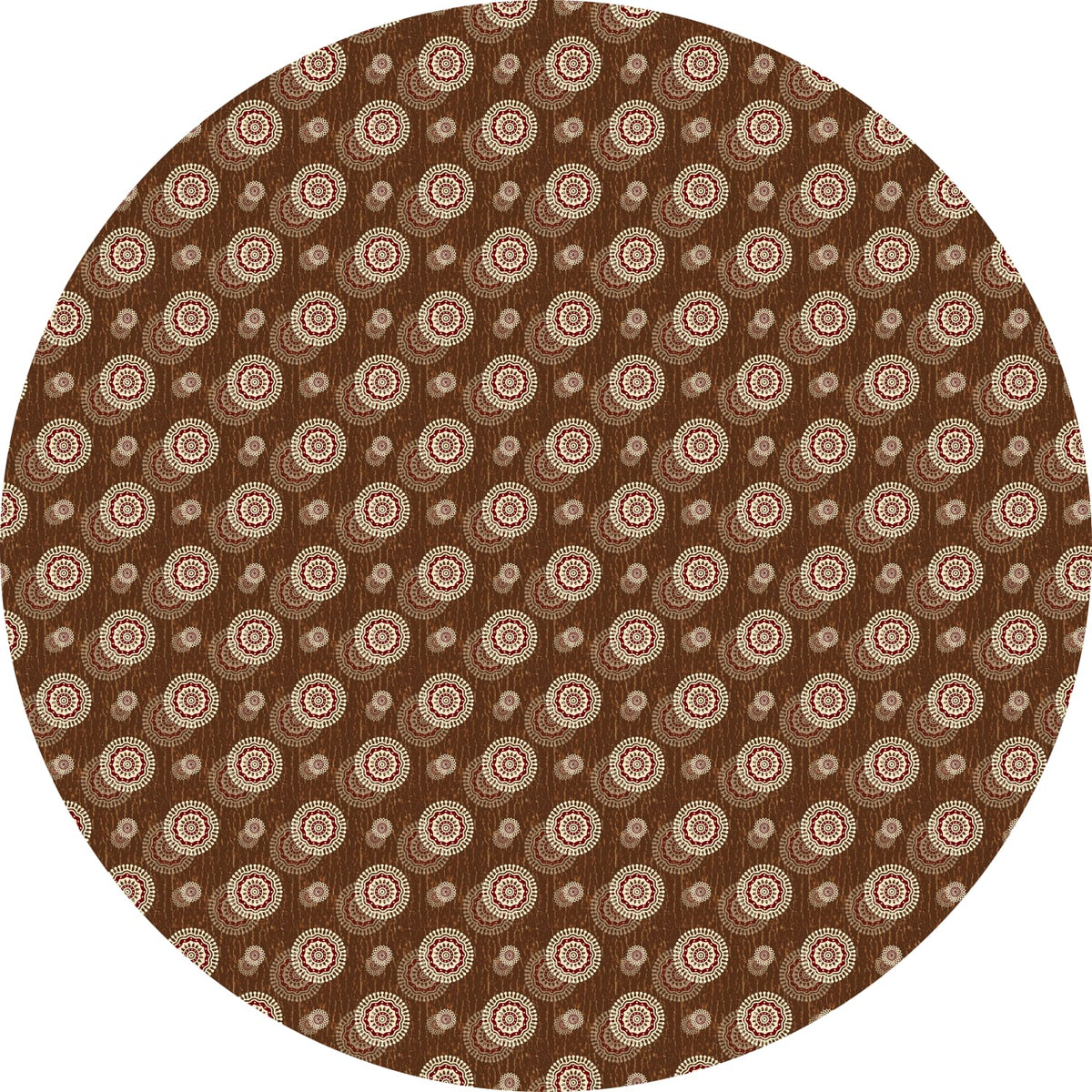 Rust Mandala Table Cover