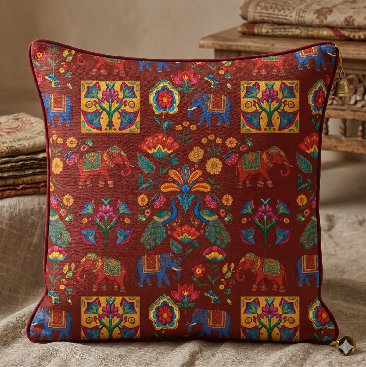 Royal Heritage Cushion Cover With Piping