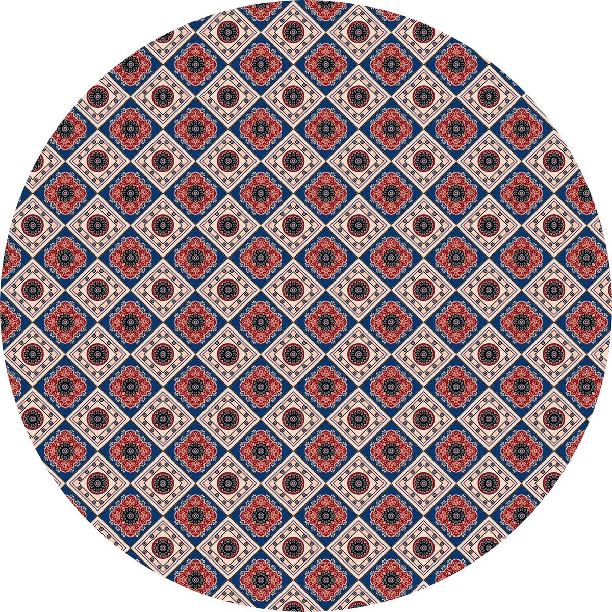 Sapphire Petal Trellis Table Cover