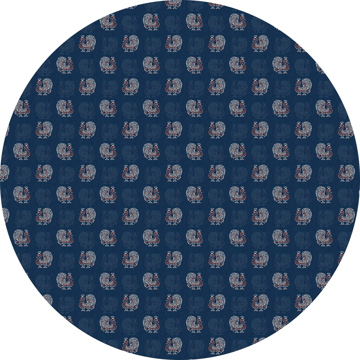 Midnight Peacock Table Cover