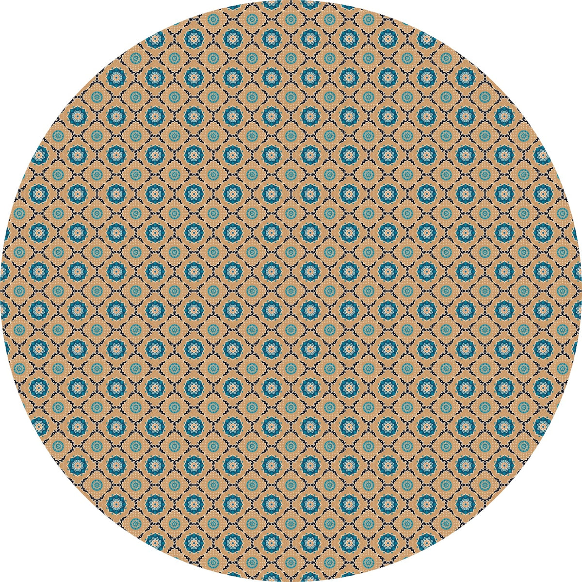 Azure Medallion Table Cover