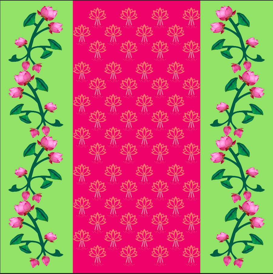 Rani Pink Lotus Decor Backdrop