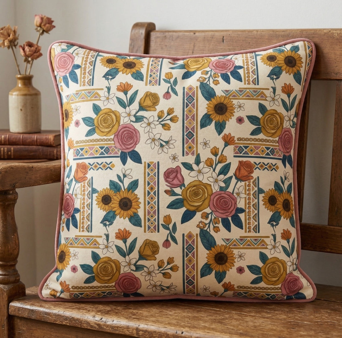 Boho Garden Luxe Cushion Cover