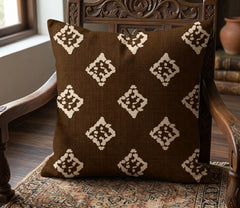 Classic Brown Artisan Cushion Cover
