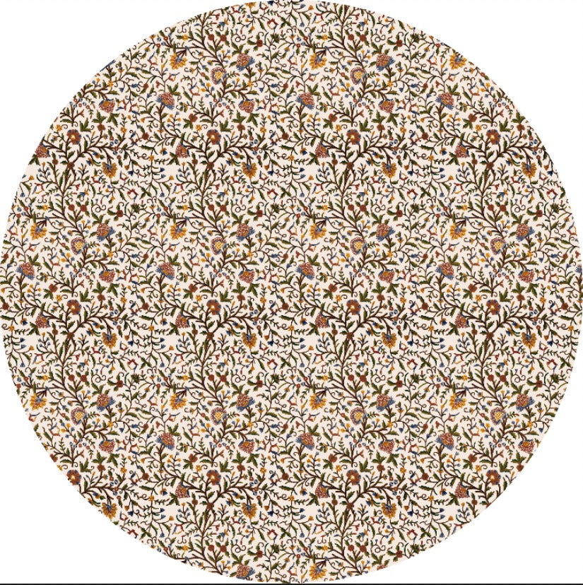 Royal  Floral Round Table Cover