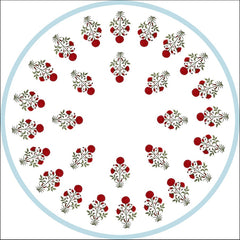 Ruby Bloom Round Table Cover