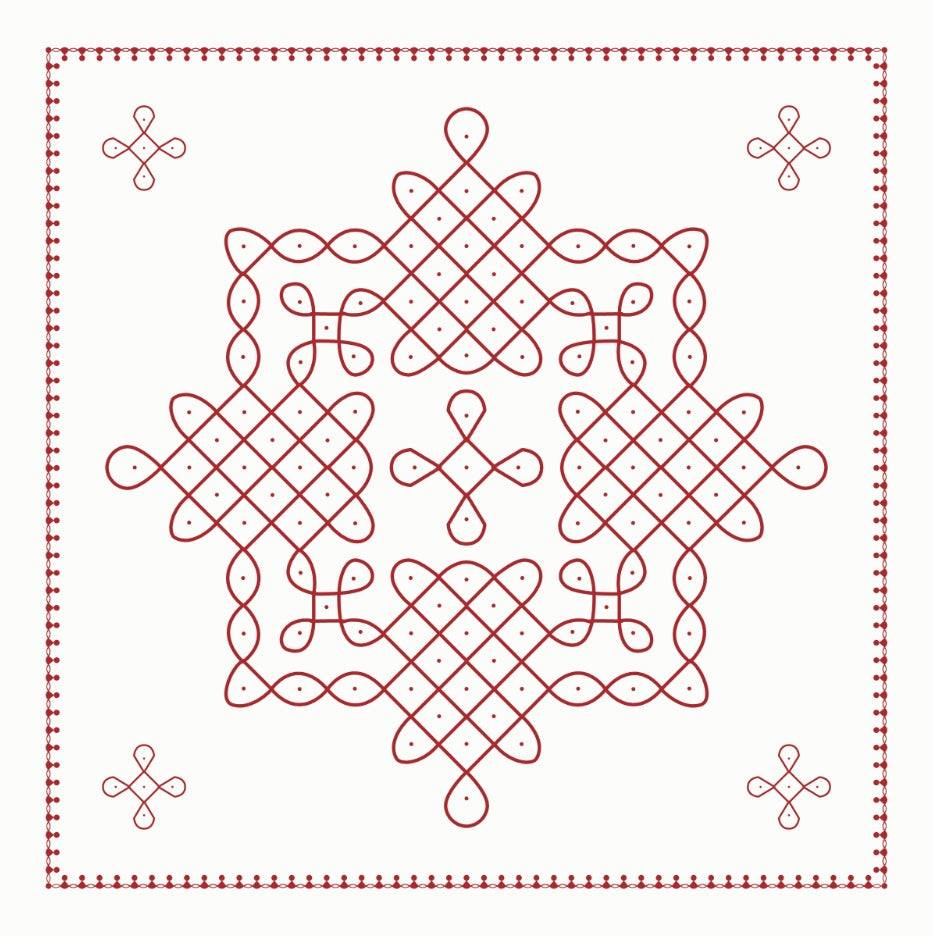 Kolam Decorative Backdrop