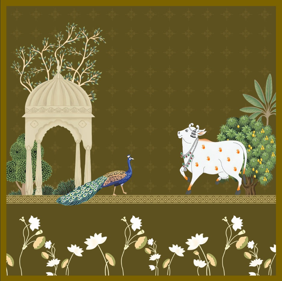 Pichwai Art Backdrop