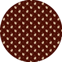 Leaf Motif Round Table Cover
