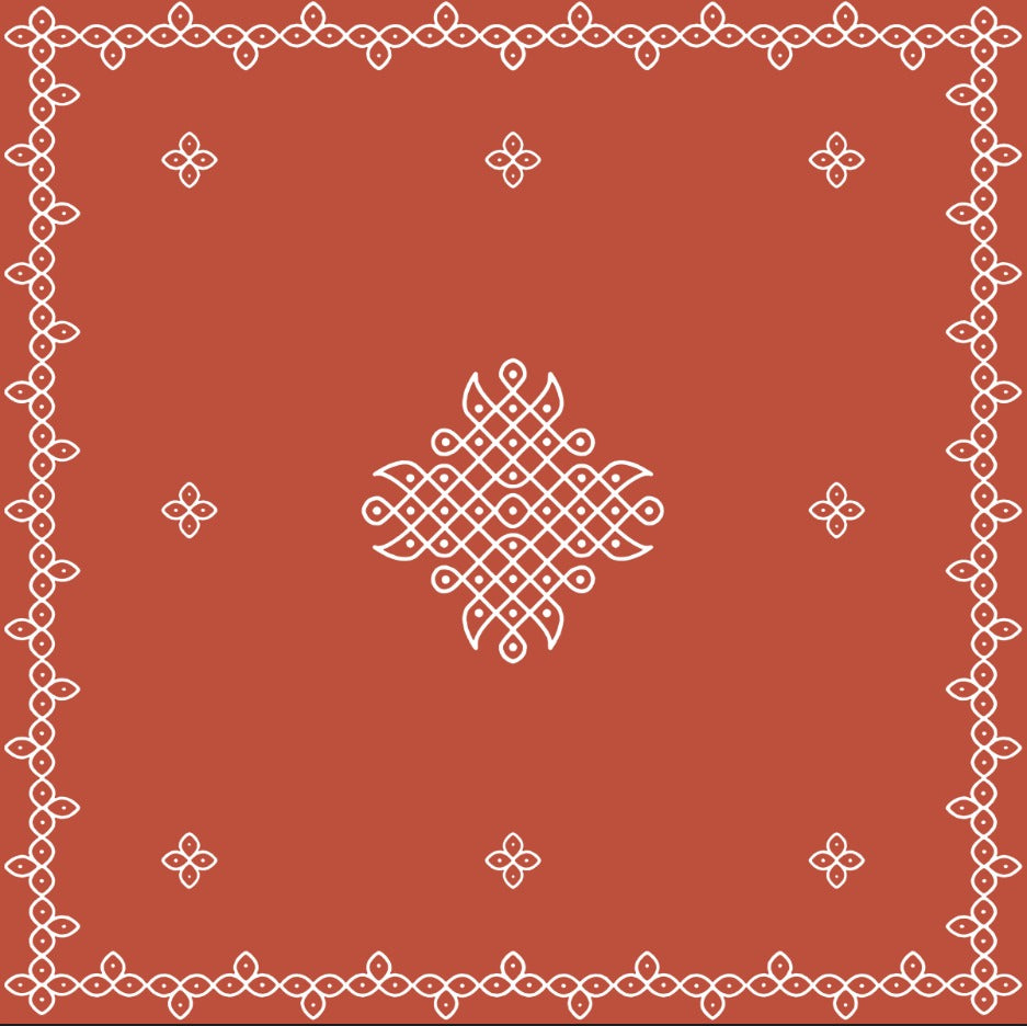 Decorative Kolam Backdrop