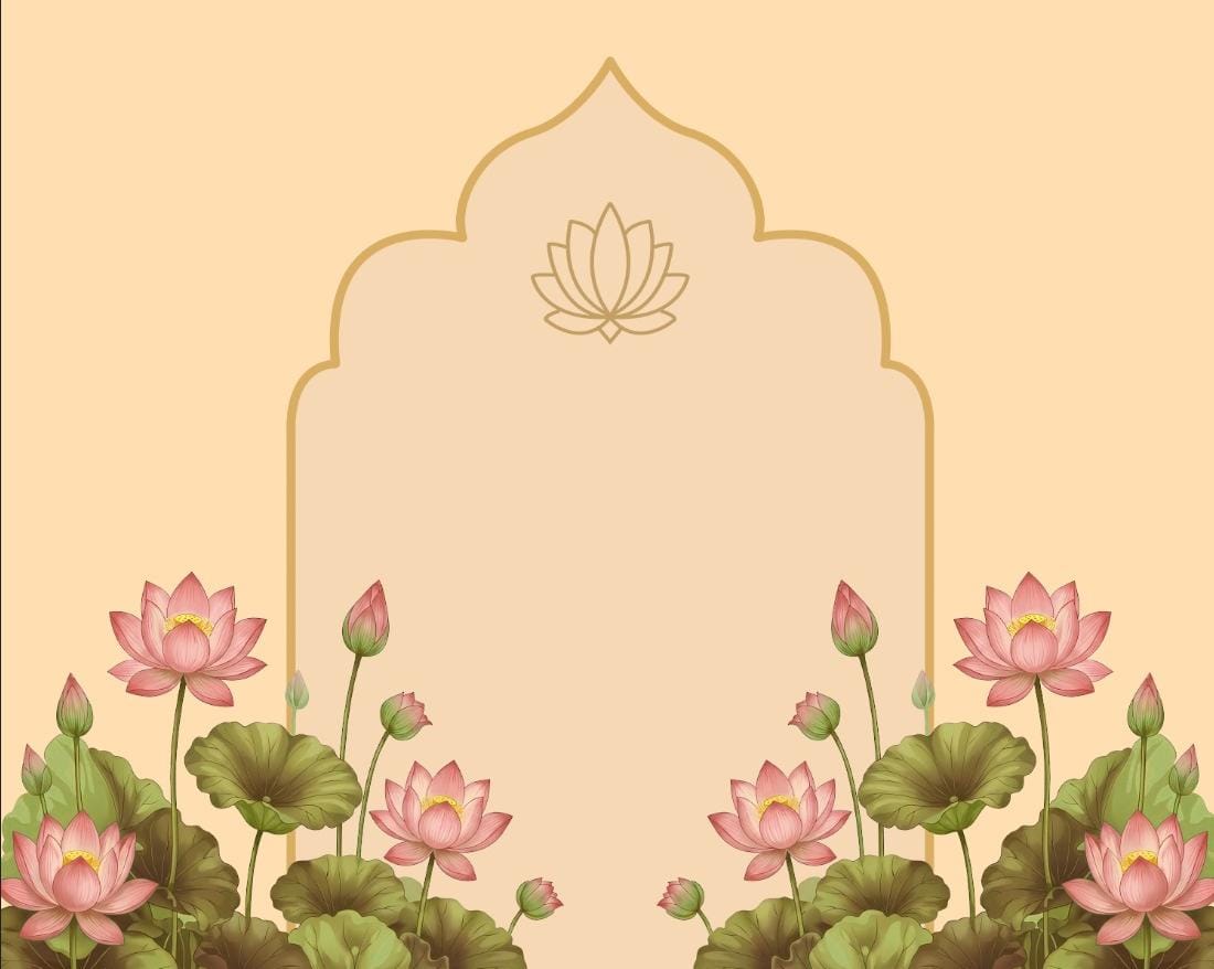 Lotus Mahal Serenity Backdrop