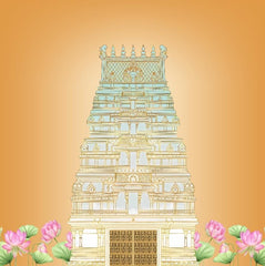 Lotus Gopuram Heritage Backdrop