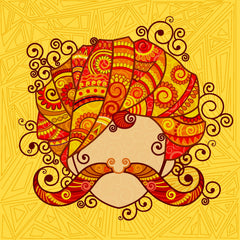 Rangrez Royal Moustache Backdrop