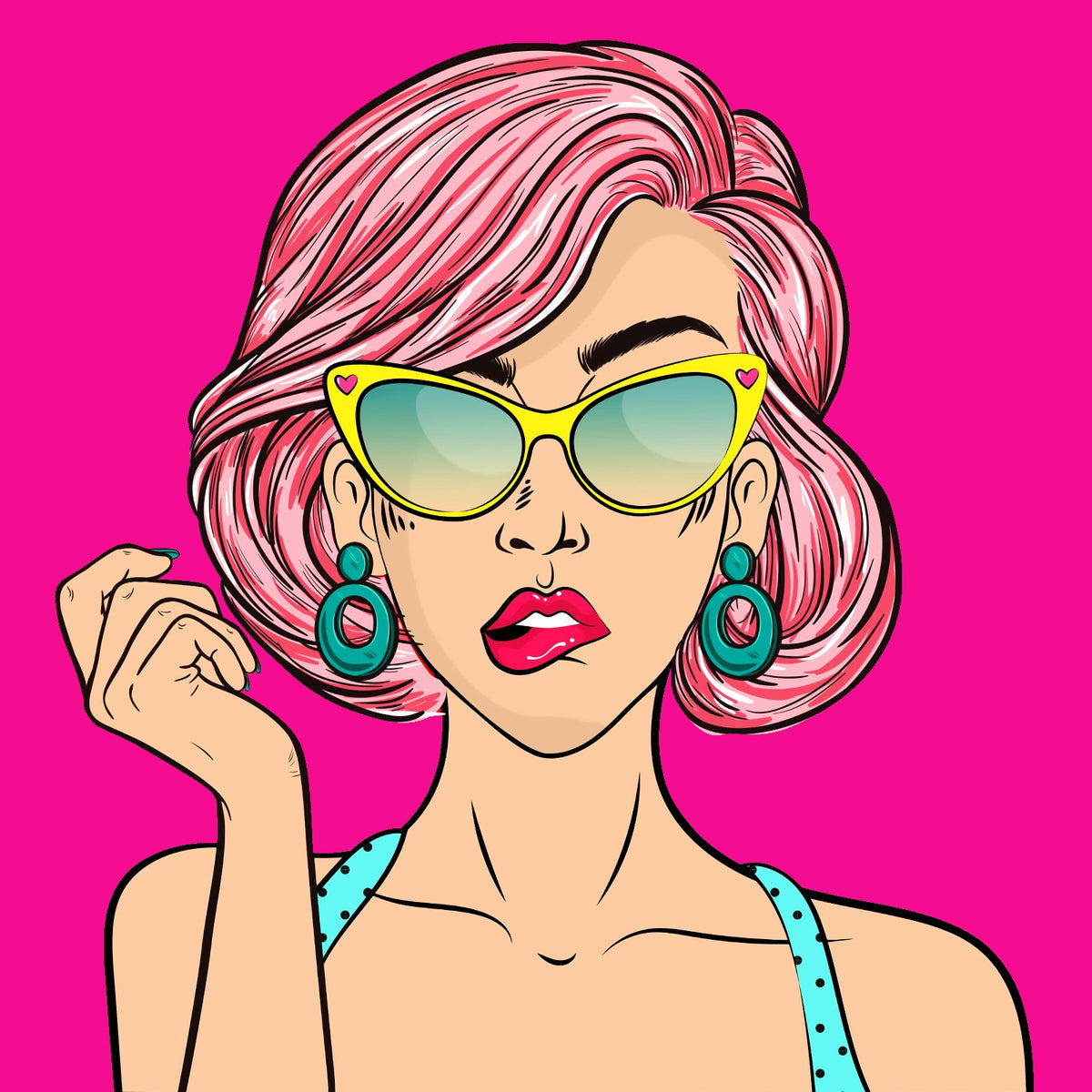 Pink Pop Glam Diva Backdrop