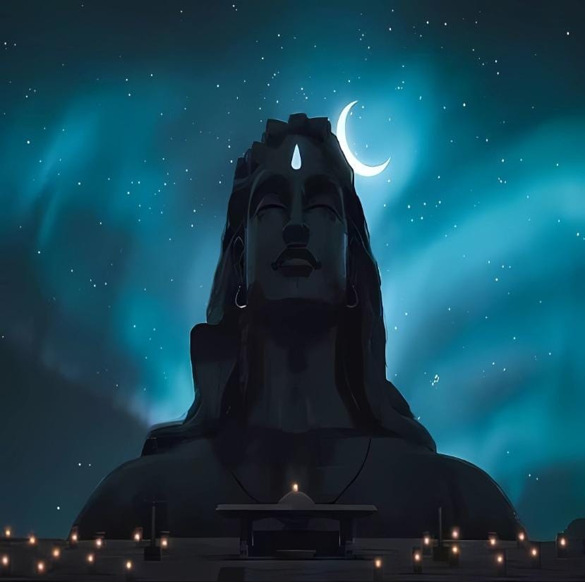 Mahadev Celestial Adiyogi Backdrop i