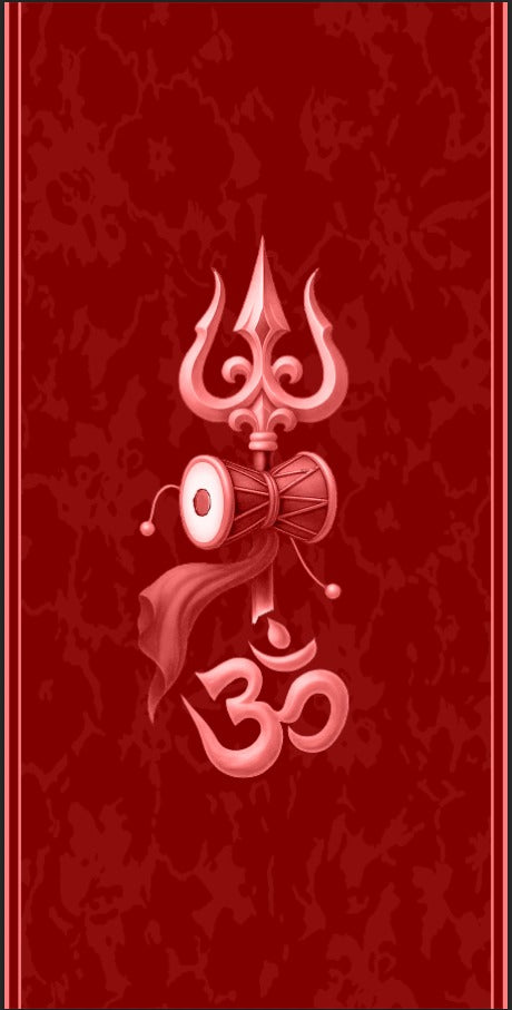 Mahadev Trishul Damru Om Scroll