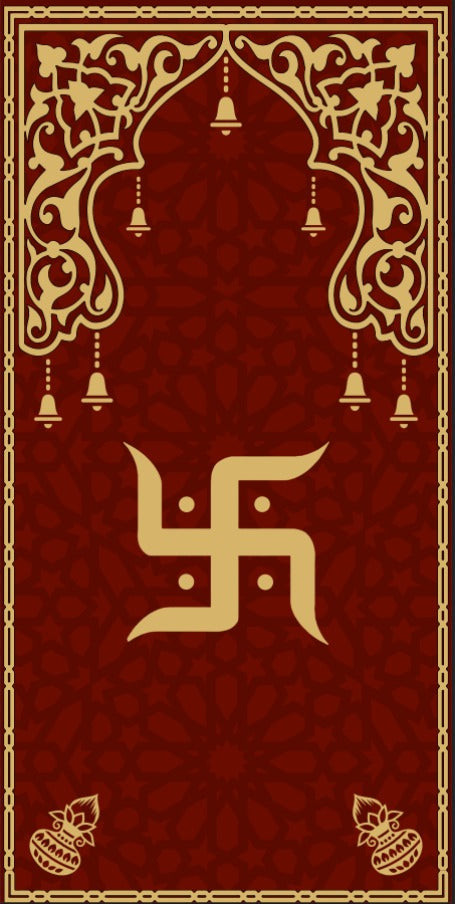 Shubh Swastik Mandap Decorative Scroll