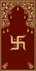 Shubh Swastik Mandap Decorative Scroll