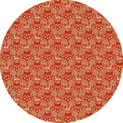 Royal Vermilion Woodland Table Cover