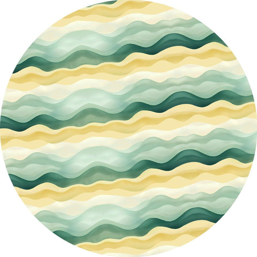 Sage & Gold Ripple Table Cover