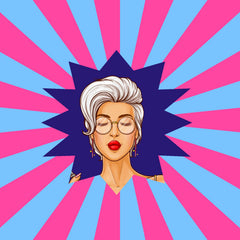 Retro Pop Diva Backdrop