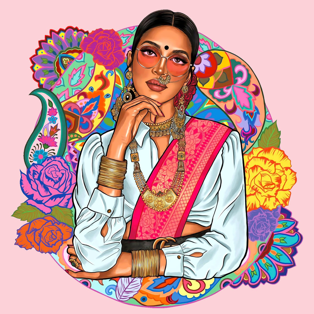 Desi Chic Pop Art Backdrop