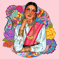 Desi Chic Pop Art Backdrop