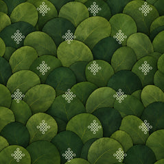 Sacred Green Leaf Backdrop