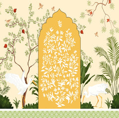 Serene Garden Arch Backdrop