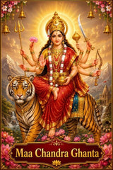 Maa Chandraghanta Divine Shakti Backdrop
