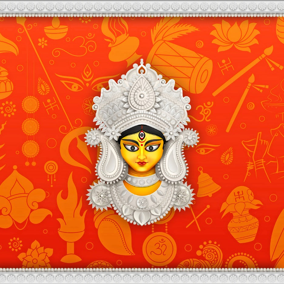 Maa Durga Shakti Utsav Backdrop