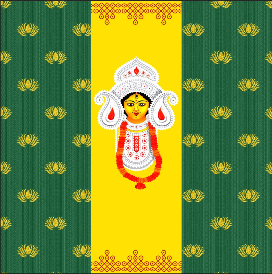 Maa Durga Pandal Shakti Backdrop