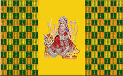 Maa Durga Marigold Shakti Backdrop