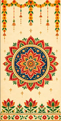 Royal Lotus Mandala Scroll