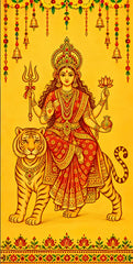 Maa Durga Divine Shakti Scroll