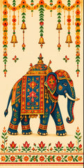 Royal Gajraj Floral Scroll