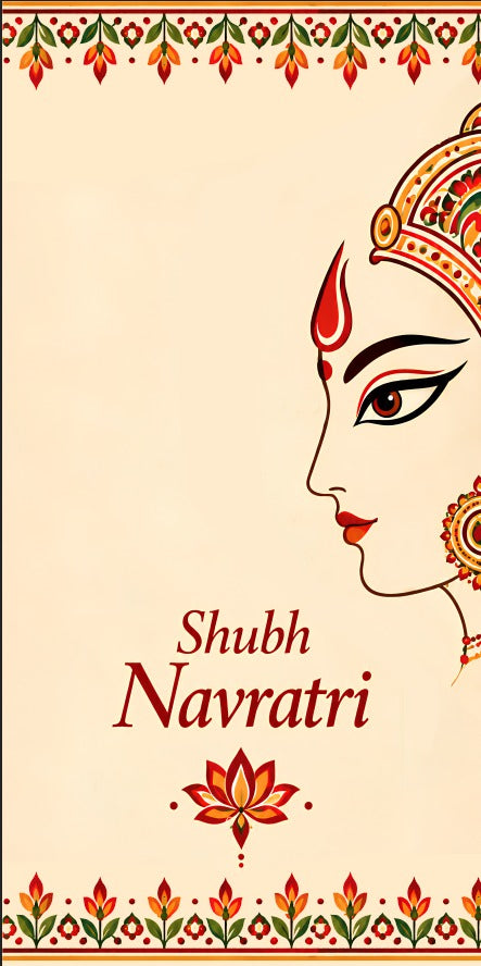 Shubh Navratri Divine Grace Scroll