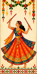 Rang Rasiya Garba Queen Scroll