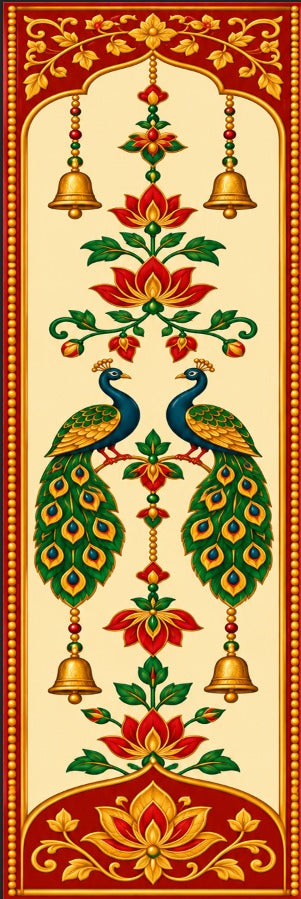 Royal Mayur Lotus Darbar Scroll