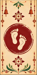 Divine Charan Blessings Scroll
