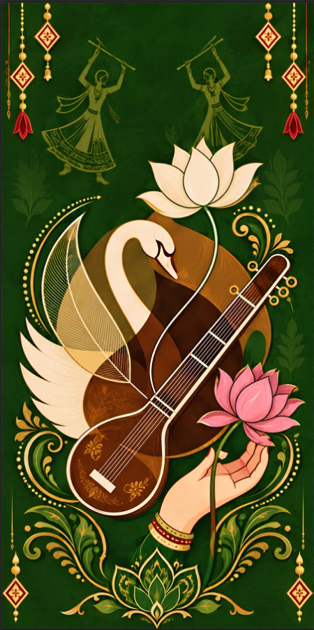 Saraswati Sur Sangam Scroll