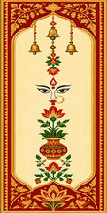 Divine Shakti Kalash Heritage Scroll